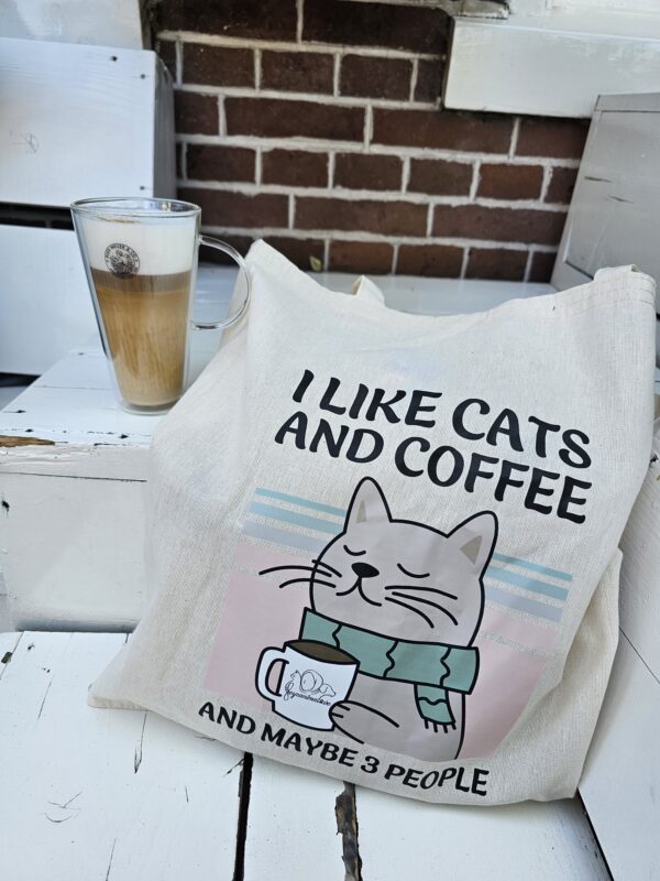 I like Cats and Coffee Tas - Stichting Feyzanimalove - Afbeelding 4